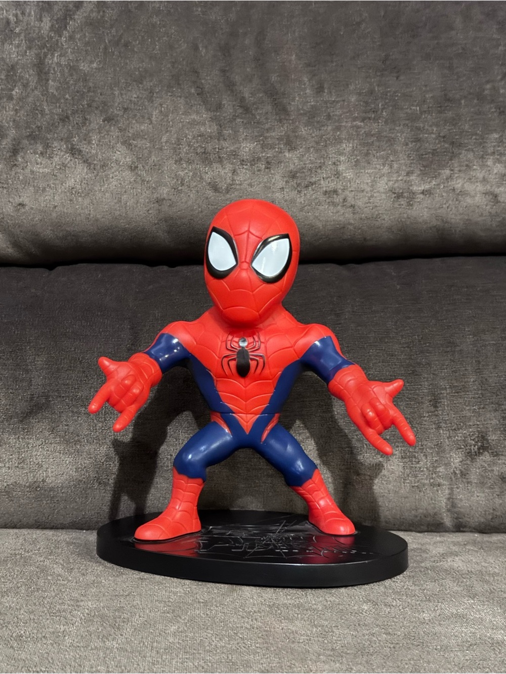 Marvel Red & Blue Spider-Man Action Figure Statue( it doesn’t talk anymore)